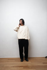 【2025 Winter 最新作】HOKKAIDO WOOL HANIKAM DRAWSTRING L/S（北海道ウールハニカムドローストリングロンT）