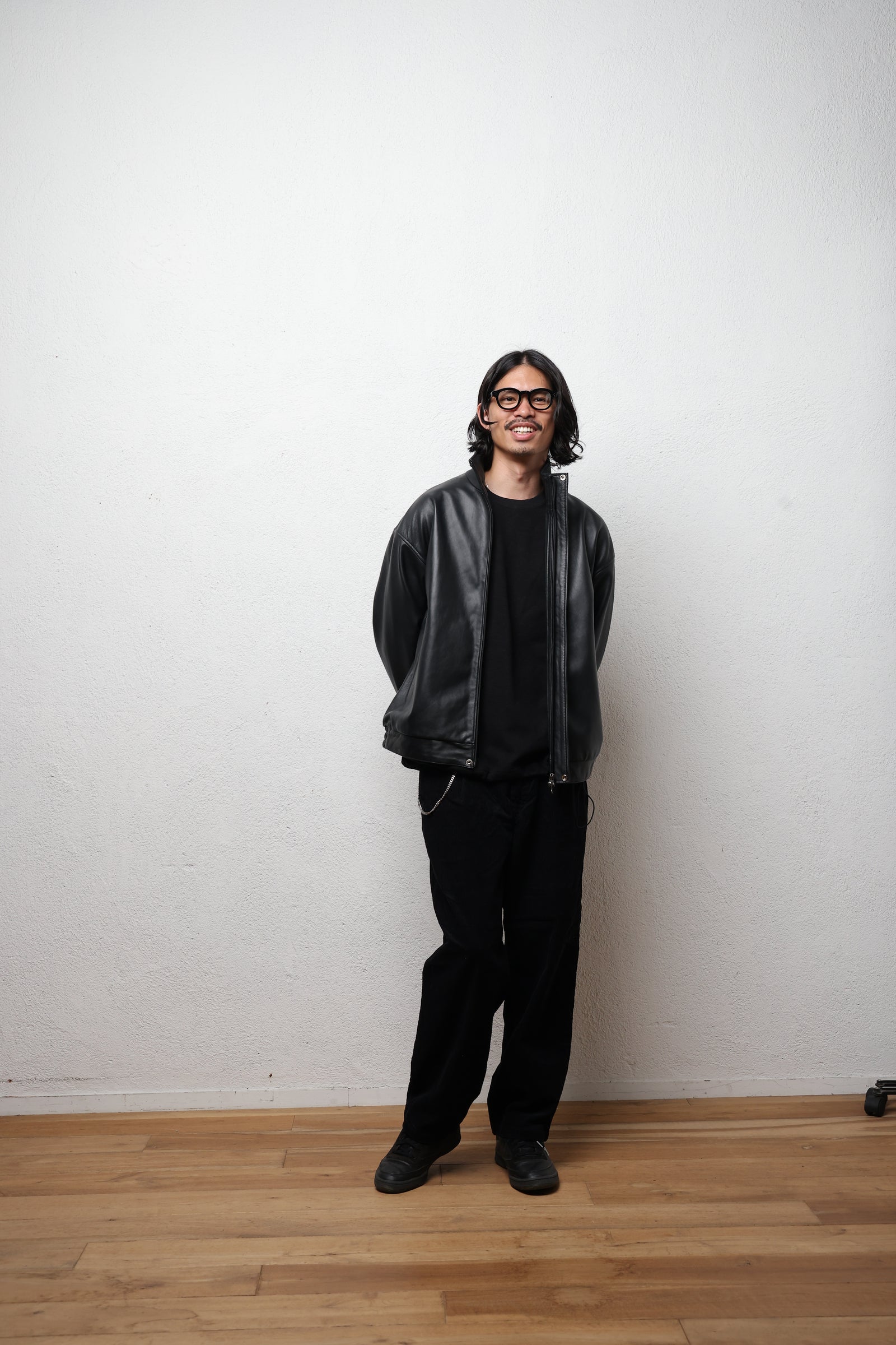 エディットクロージング　CORDUROY VINTAGE SLACKS ブラック 2025 Winter 最新作】Corduroy vintage slacks（コーデュロイ