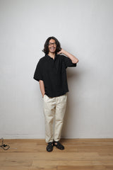 【2023 S/S】Soft drape loose shirts / ソフトドレープルーズシャツ/ブラック