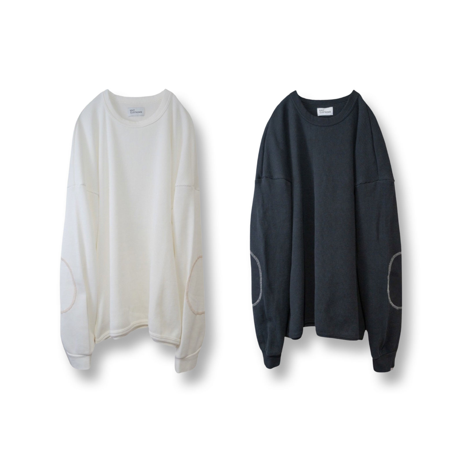 SALE!! 30%OFF!!】Elbowpatch waffle L/S / エルボーパッチ