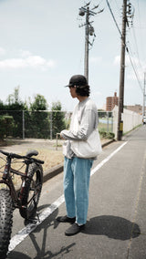 【SAMPLE SALE!! 2023 S/S商品】日常のAKAMIMI denim slacks(日常の赤耳デニムスラックス)のコピー