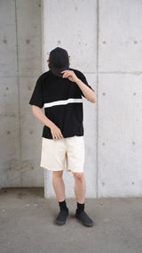 【SAMPLE SALE!! 2024 Summer】Line cutback Tee（ラインカットバックTシャツ）