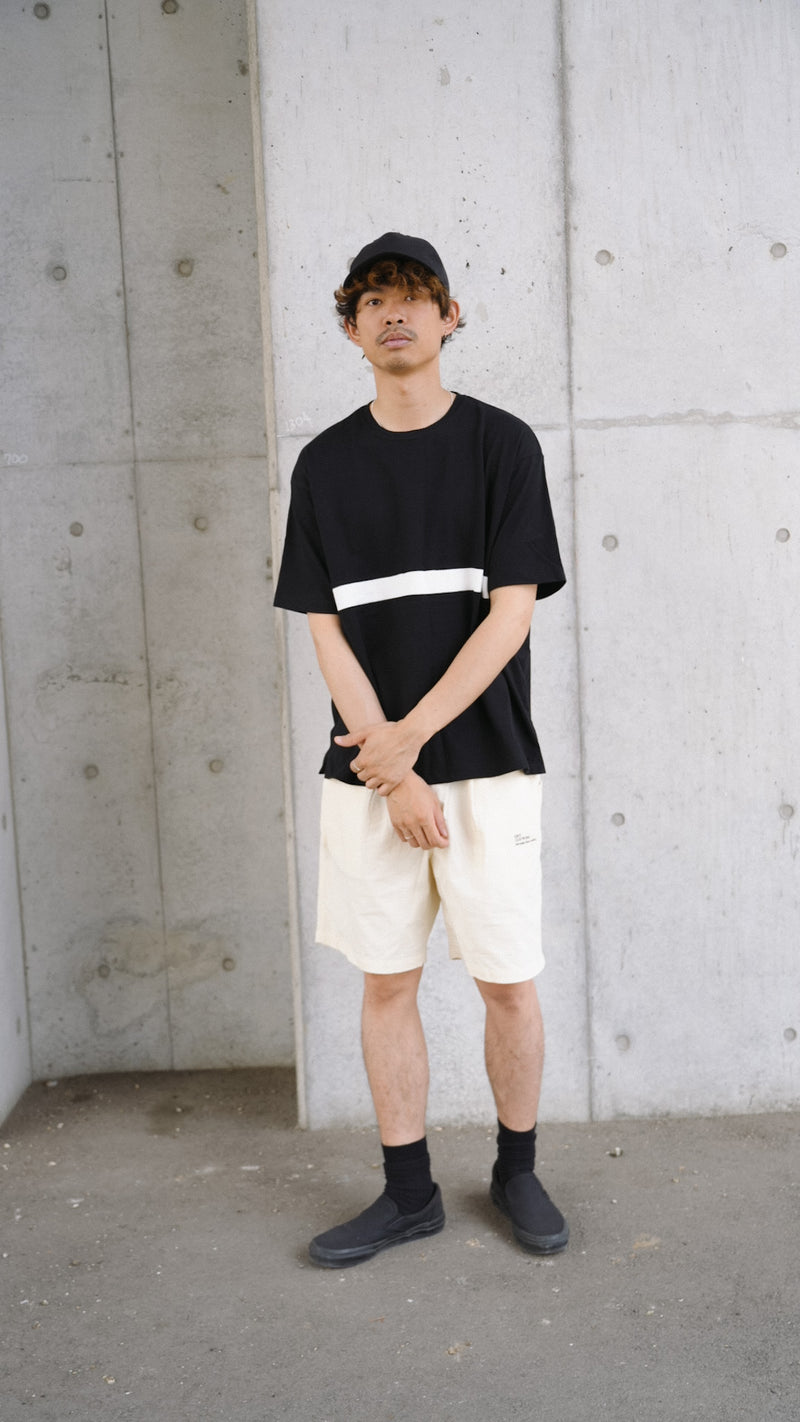 【SAMPLE SALE!! 2024 Summer】Line cutback Tee（ラインカットバックTシャツ）