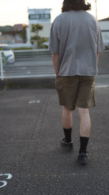 【SAMPLE SALE!! 2023 S/S商品】Nylon harf shorts（ナイロンハーフショーツ/カーキ）
