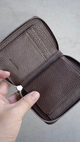 【2025 Spring 最新作】限定カラー Shrink leather mini wallet Limited Edition/Choco brown（シュリンクレザーミニウォレットリミテッドエディション）