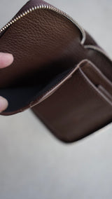 【2025 Spring 最新作】限定カラー Shrink leather mini wallet Limited Edition/Choco brown（シュリンクレザーミニウォレットリミテッドエディション）