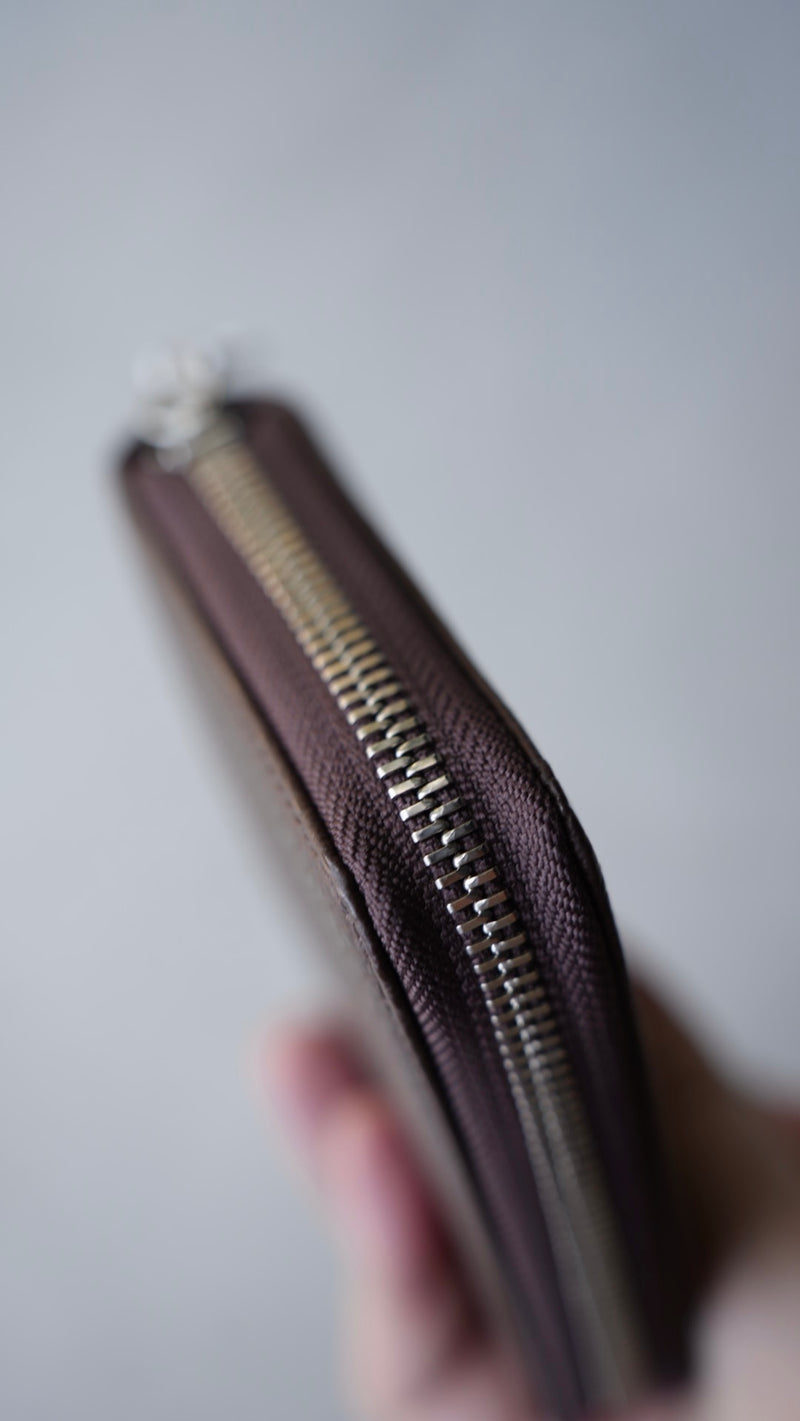 【2025 Spring 最新作】限定カラー Shrink leather mini wallet Limited Edition/Choco brown（シュリンクレザーミニウォレットリミテッドエディション）