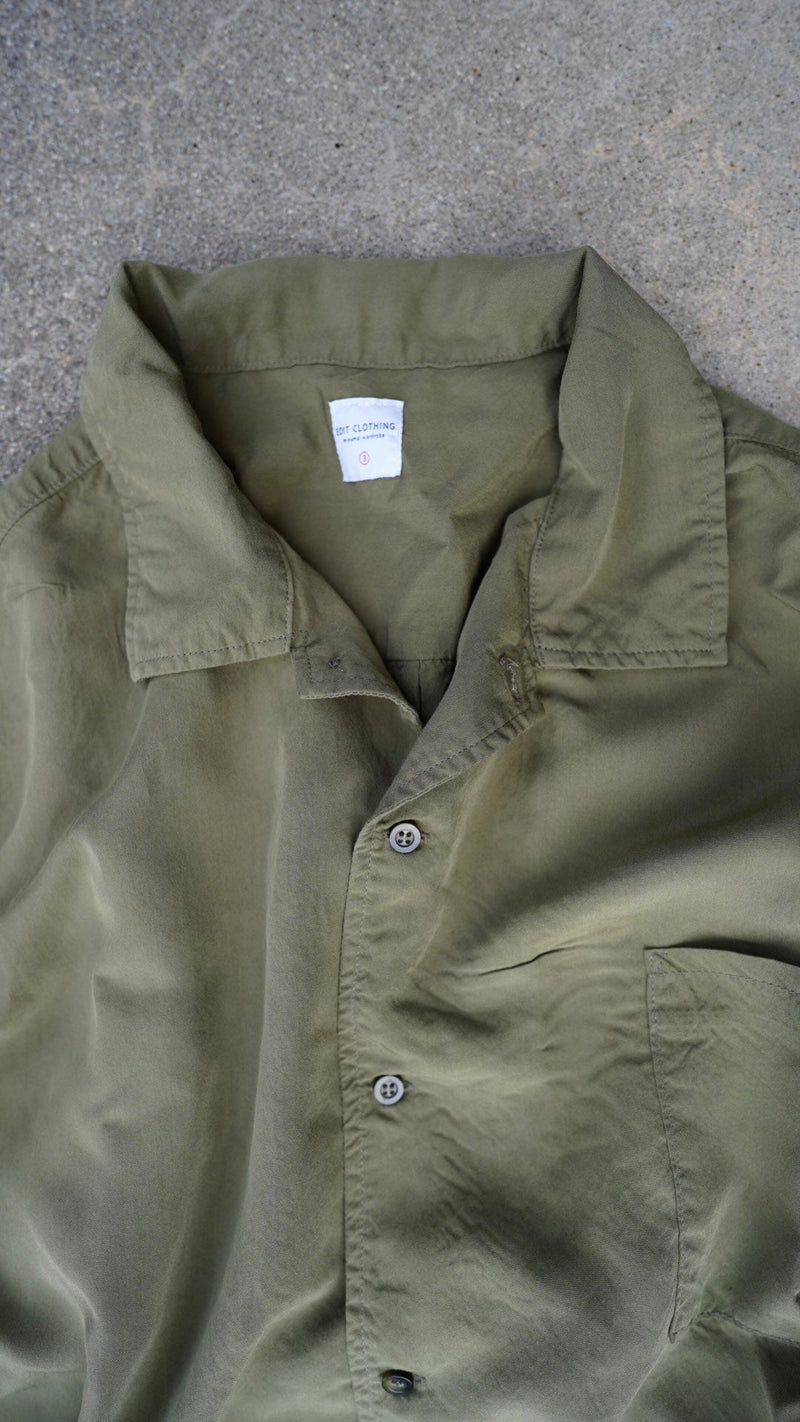 【SAMPLE SALE!! 2023S/S商品】Soft drape loose shirts / ソフトドレープルーズシャツ/カーキ