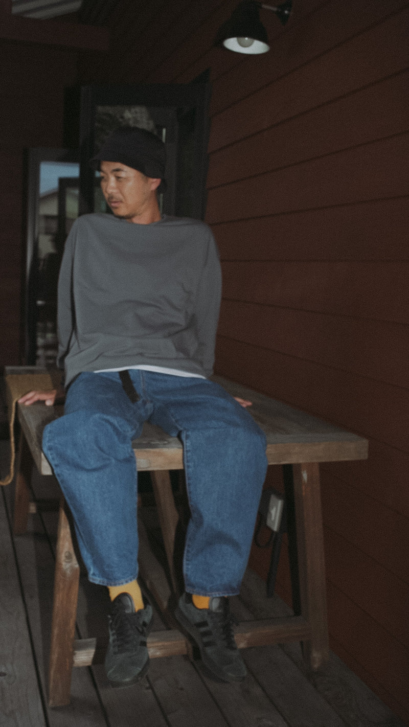 【2025 Autumn 最新作】Tapered loose denim（テーパードルーズデニム/ミッドブルー）
