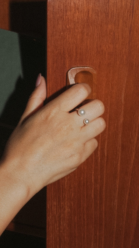 【WEB限定 期間限定予約 2026 Spring 最新作】Meoto pearl silver ring / (メオトパールシルバーリング)