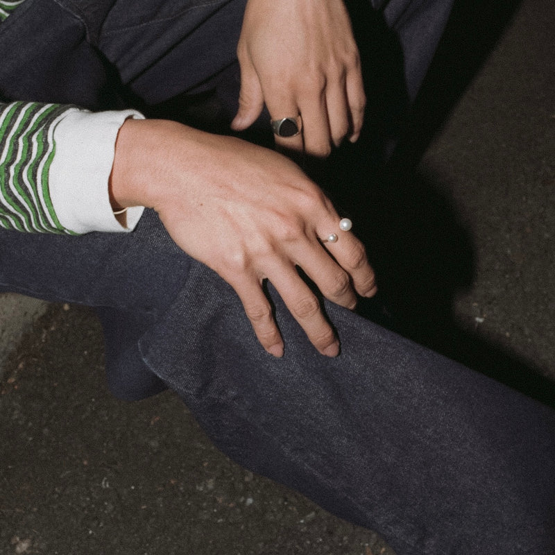 【WEB限定 期間限定予約 2026 Spring 最新作】Meoto pearl silver ring / (メオトパールシルバーリング)