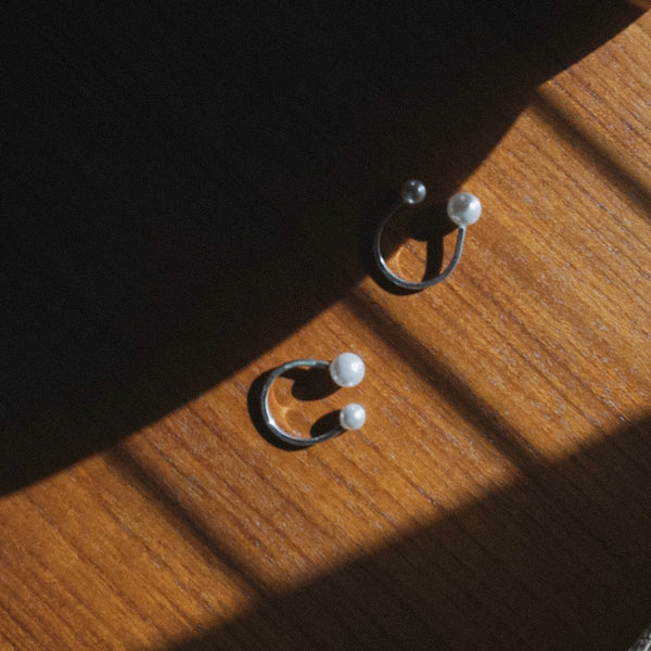 【WEB限定 期間限定予約 2026 Spring 最新作】Meoto pearl silver ring / (メオトパールシルバーリング)