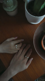 【WEB限定 期間限定予約 2026 Spring 最新作】Meoto pearl silver ring / (メオトパールシルバーリング)