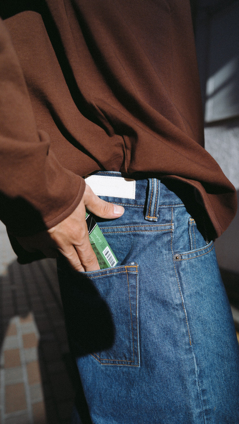 【2025 Autumn 最新作】Tapered loose denim（テーパードルーズデニム/ミッドブルー）