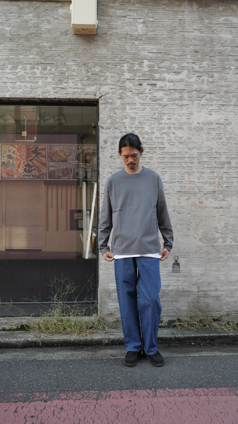 【2025 Autumn 最新作】Tapered loose denim（テーパードルーズデニム/ミッドブルー）