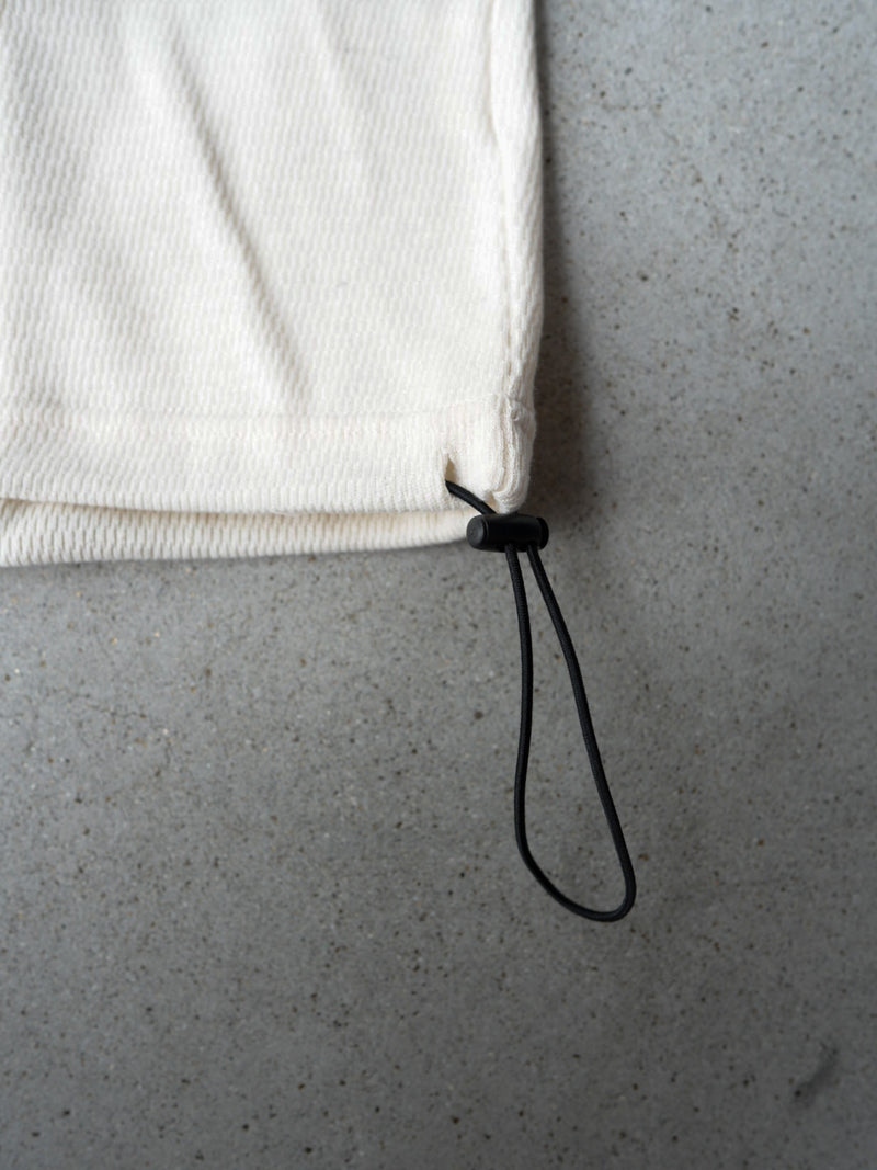 【2025 Winter 最新作】HOKKAIDO WOOL HANIKAM DRAWSTRING L/S（北海道ウールハニカムドローストリングロンT）