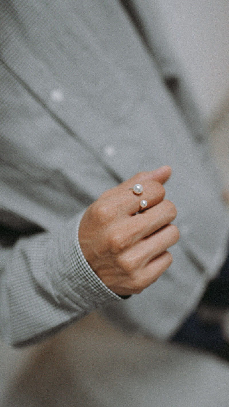 【WEB限定 期間限定予約 2026 Spring 最新作】Meoto pearl silver ring / (メオトパールシルバーリング)