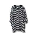 【SAMPLE SALE!! 2023S/S商品】Border finegauge tee（ボーダーファインゲージT/ブラック×ホワイト）