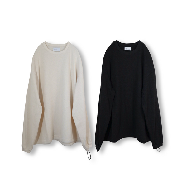 【2025 Winter 最新作】HOKKAIDO WOOL HANIKAM DRAWSTRING L/S（北海道ウールハニカムドローストリングロンT）