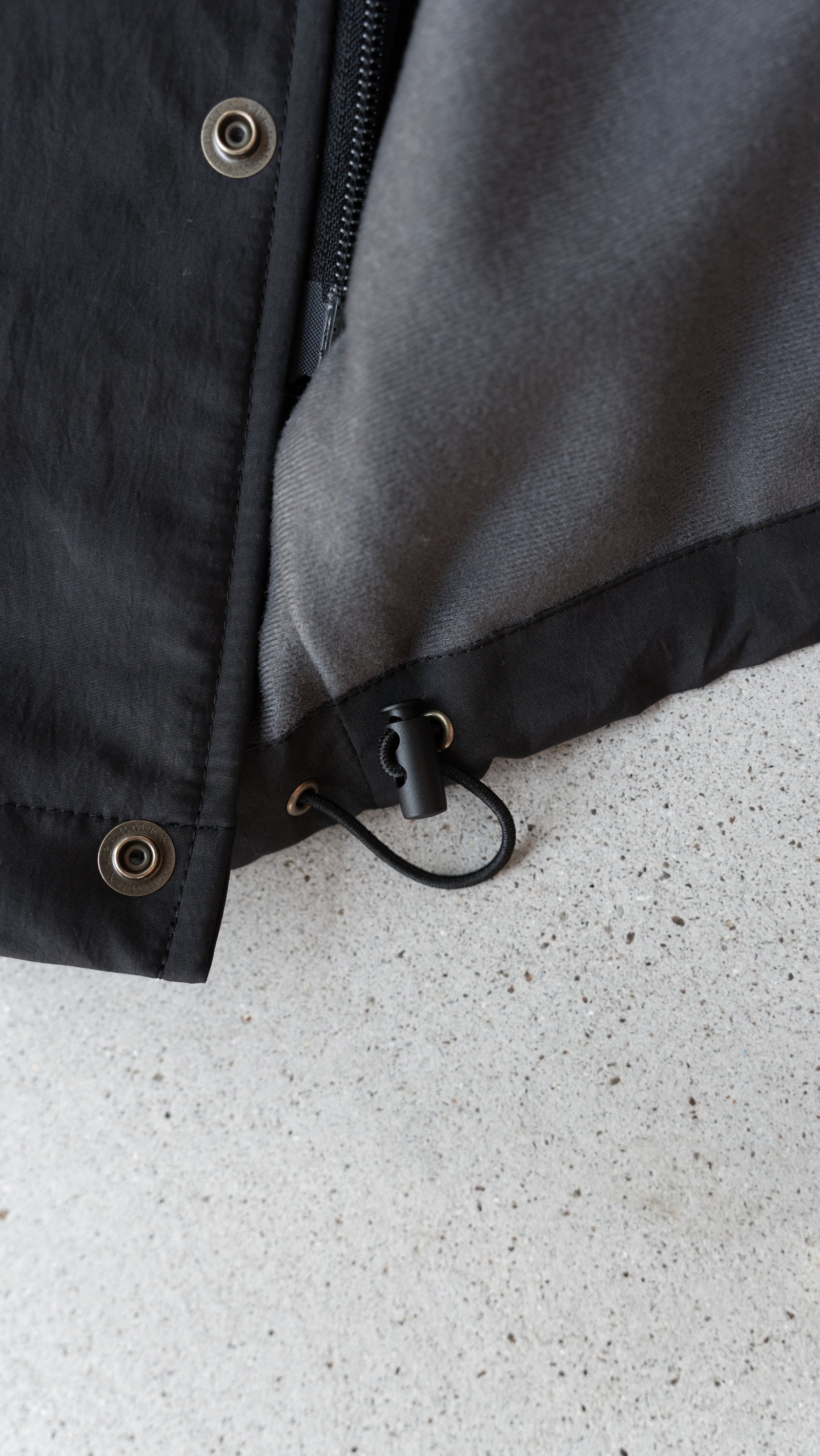 EDITCLOTHING スタンドカラー 2way ポケットブルゾン グレー　2 2024 Winter】Stand collar 2way pocket blouson（スタンドカラー2