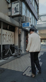 【SAMPLE SALE!! 2025 Winter 最新作】HOKKAIDO WOOL HANIKAM DRAWSTRING L/S（北海道ウールハニカムドローストリングロンT）