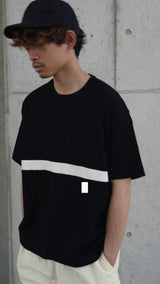 【SAMPLE SALE!! 2024 Summer】Line cutback Tee（ラインカットバックTシャツ）