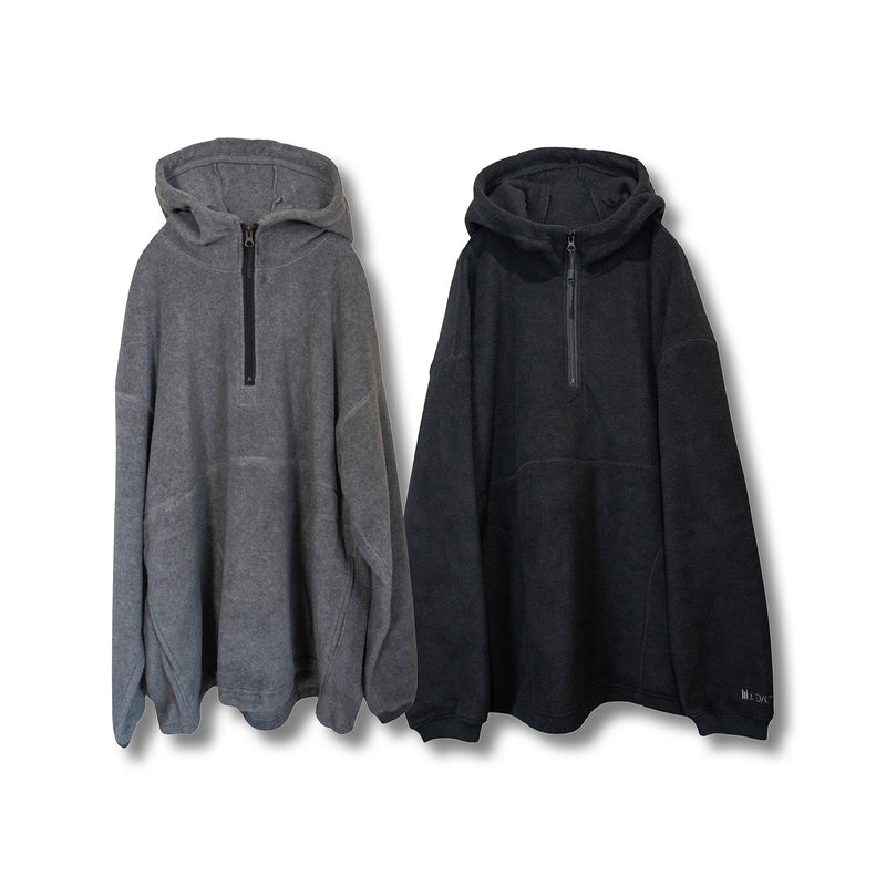 Rayon melton fleece harf zip parka（レーヨンメルトンフリースハーフジップパーカ）