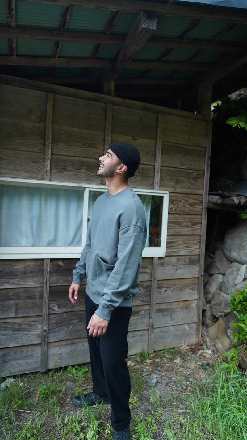 Shallow knit cap（シャローニットキャップ/ブラック）