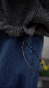 Rayon melton fleece harf zip parka（レーヨンメルトンフリースハーフジップパーカ）