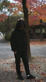 Rayon melton fleece harf zip parka（レーヨンメルトンフリースハーフジップパーカ）