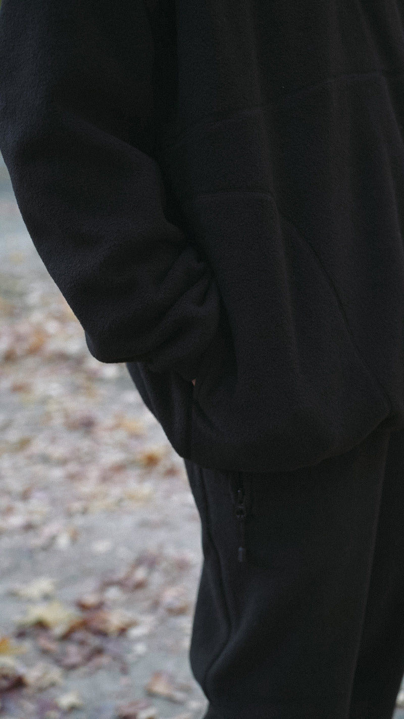 Rayon melton fleece harf zip parka（レーヨンメルトンフリースハーフジップパーカ）