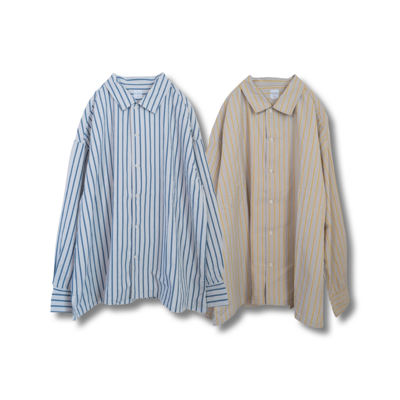 【2023 S/S】Stripe loose open shirts / ストライプルーズオープンシャツ